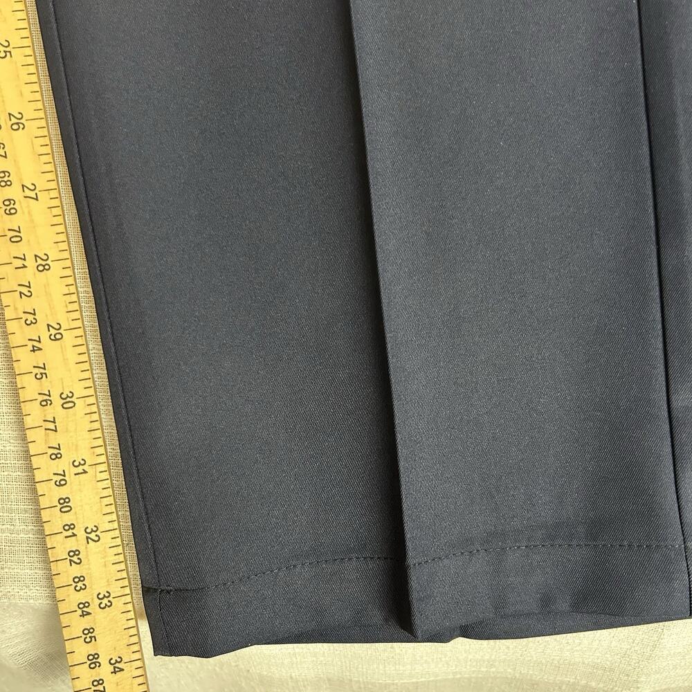 IZOD Men's Golf Pants Sz 34x34 Navy Blue Flex Waist Flat Front Performance Pants - Picture 7 of 8